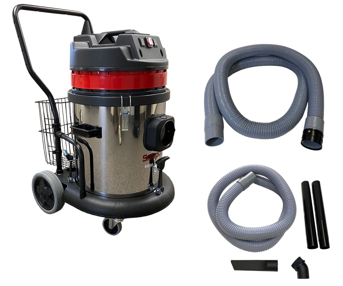 12 Gal. SnapLok Dryer Vac High Powered, HEPA Filtered w/Stainless Steel Tank & Trolley (SVS121T)
